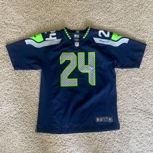 Kids Seattle Seahawks #24 Jersey Marshawn Lynch | size: kids L (14/16)